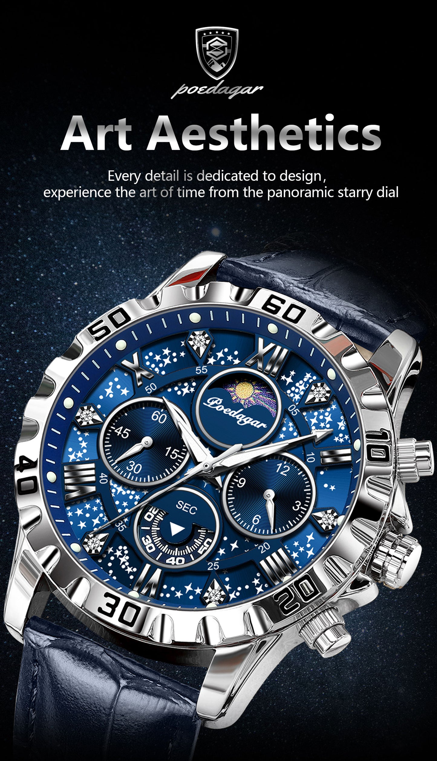 Poedagar Chrono 973 Leather