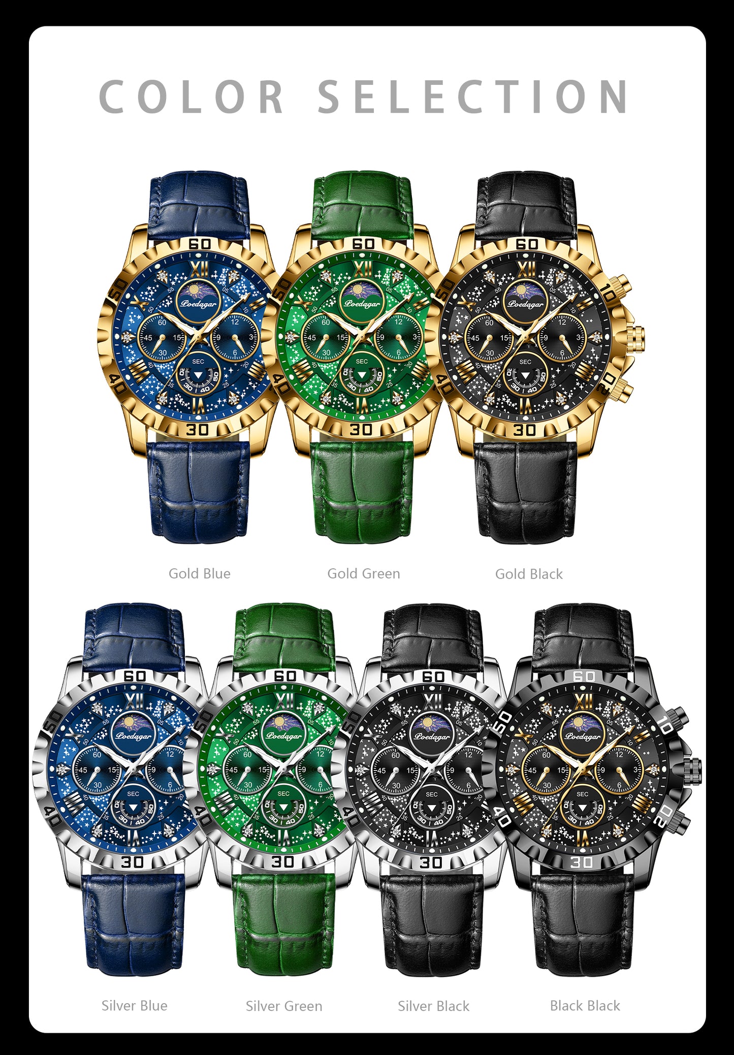 Poedagar Chrono 973 Leather