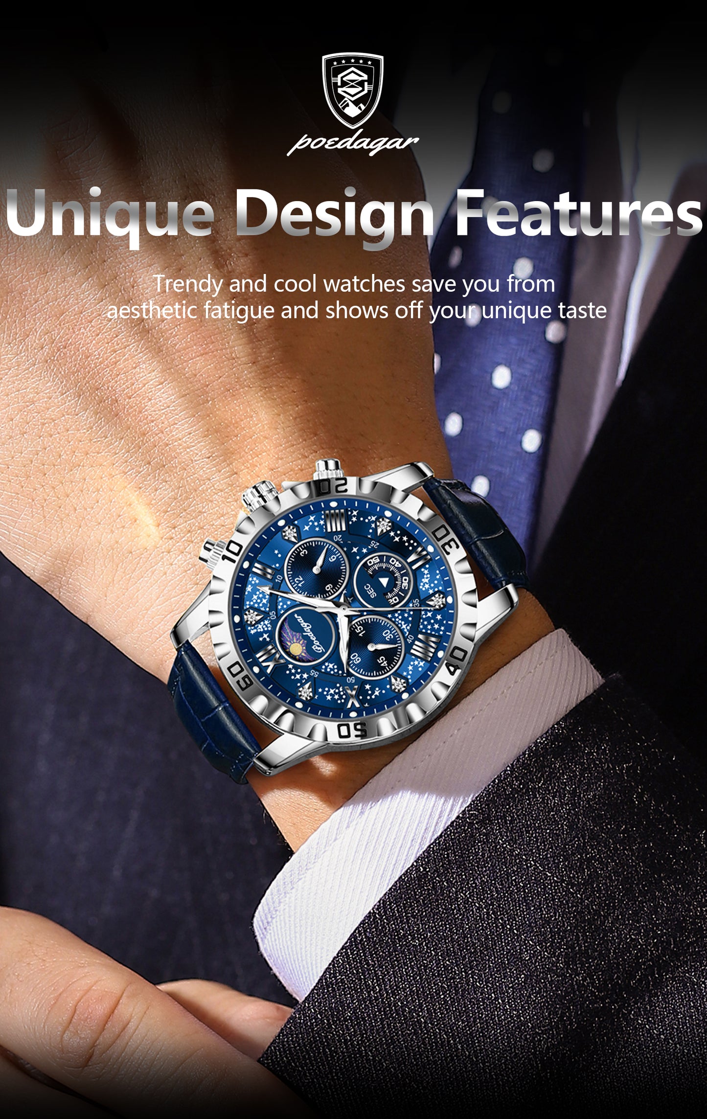 Poedagar Chrono 973 Leather