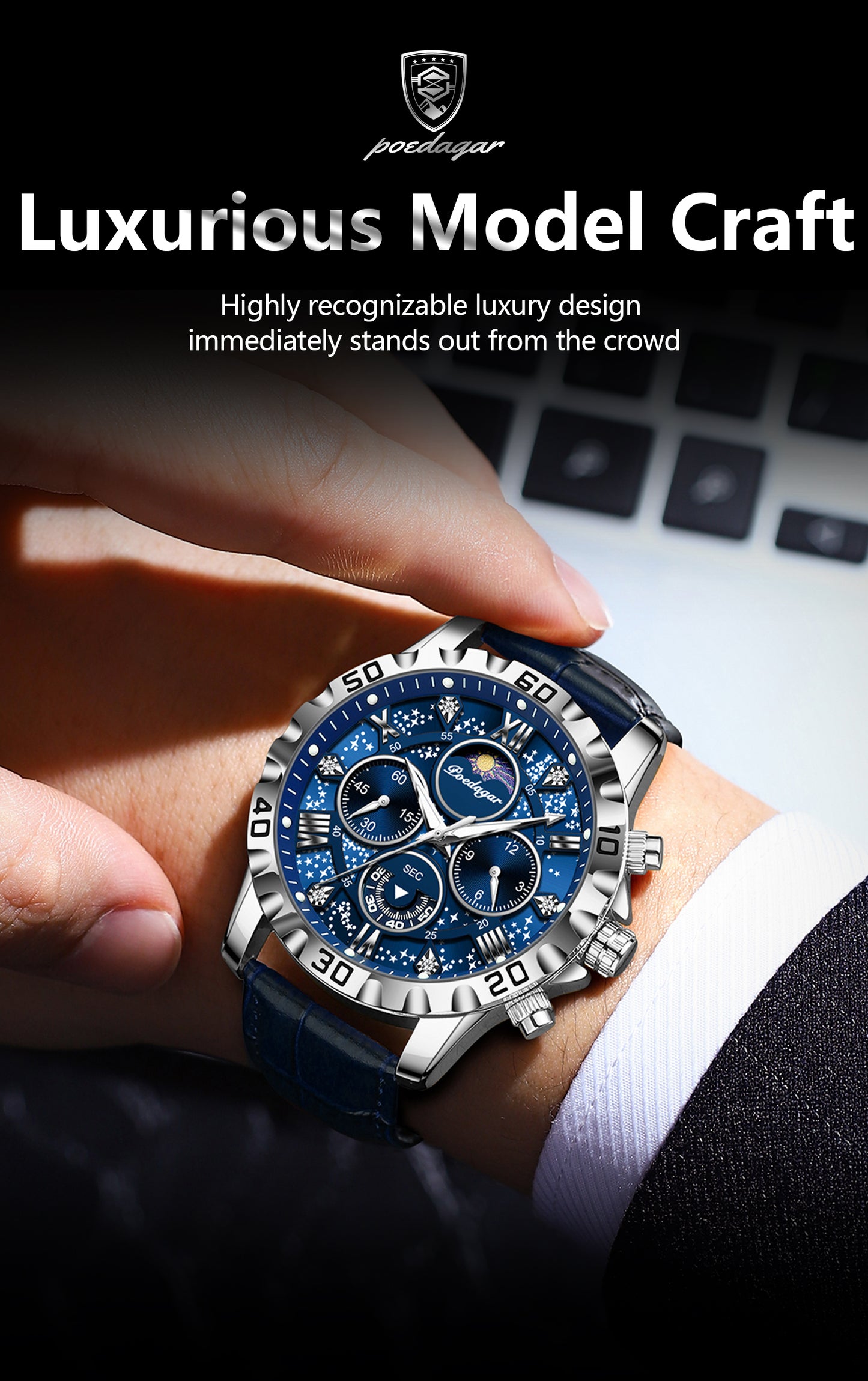 Poedagar Chrono 973 Leather