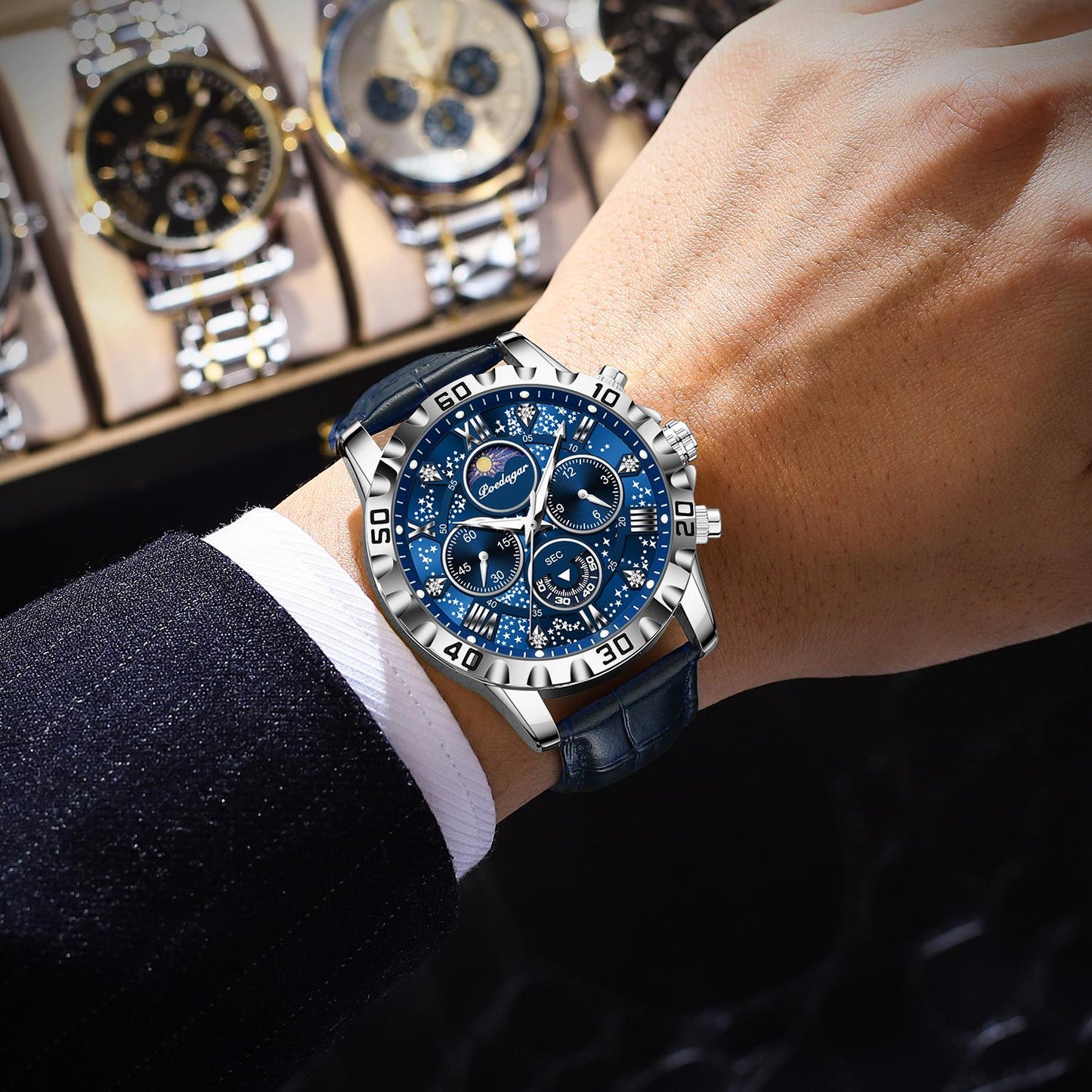 Poedagar Chrono 973 Leather