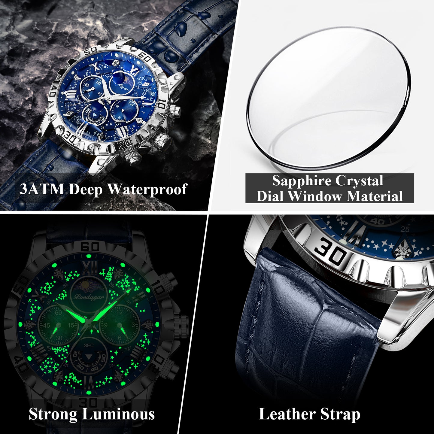 Poedagar Chrono 973 Leather
