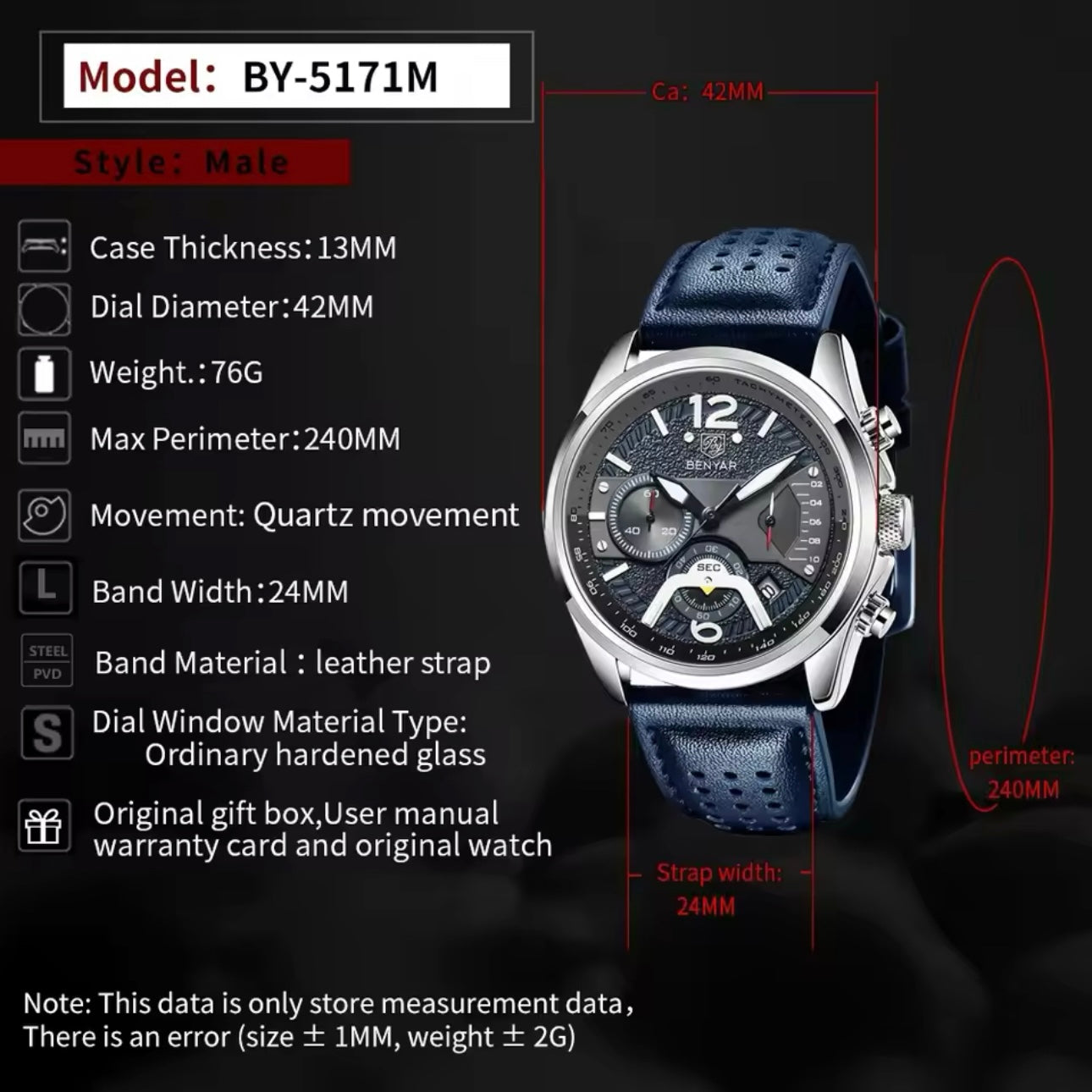 Benyar Quartz 5171 Leather