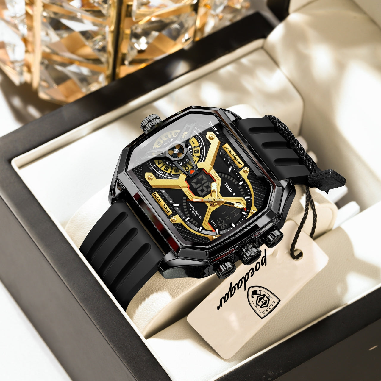 Poedagar Chrono Silicone E106