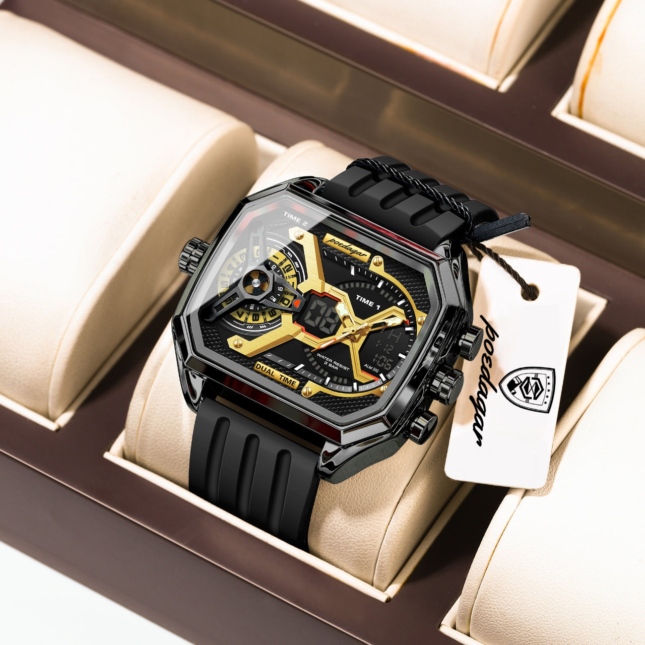 Poedagar Chrono Silicone E106