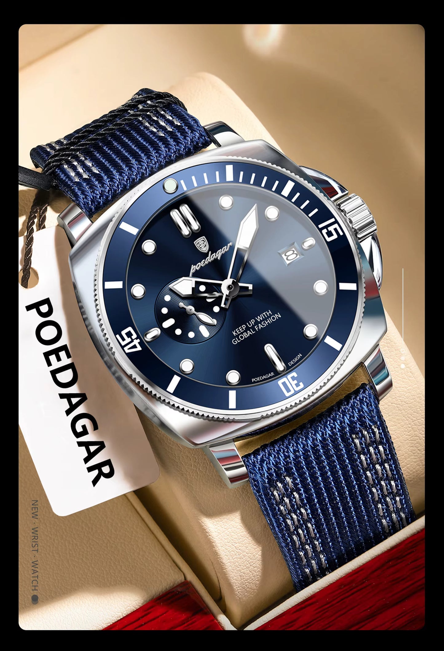 Poedagar Chrono Leather 873