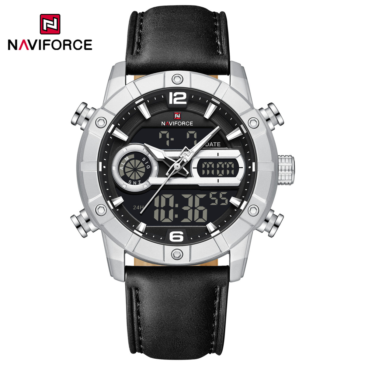 Naviforce Men Leather Double 9263