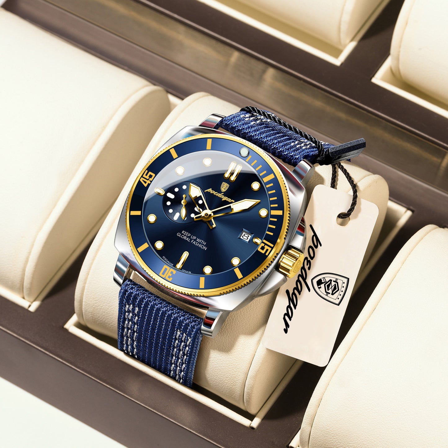 Poedagar Chrono Leather 873