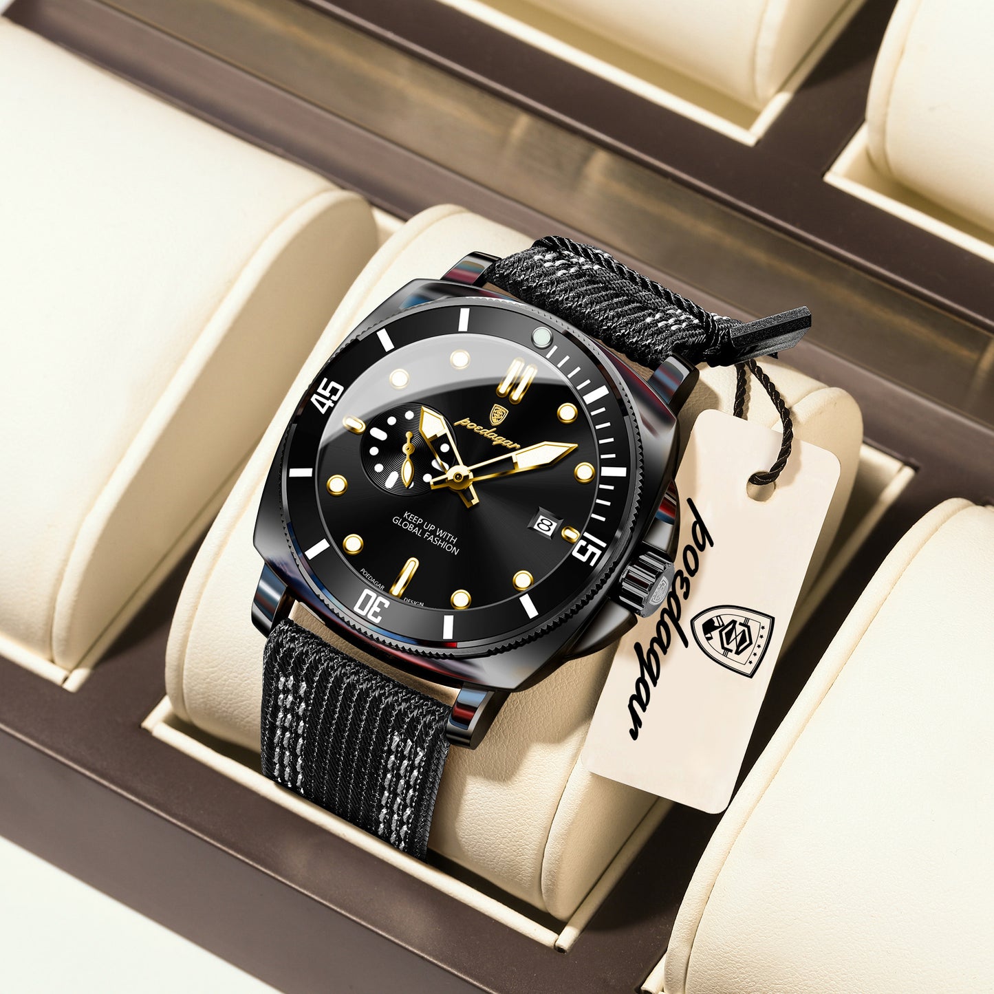 Poedagar Chrono Leather 873
