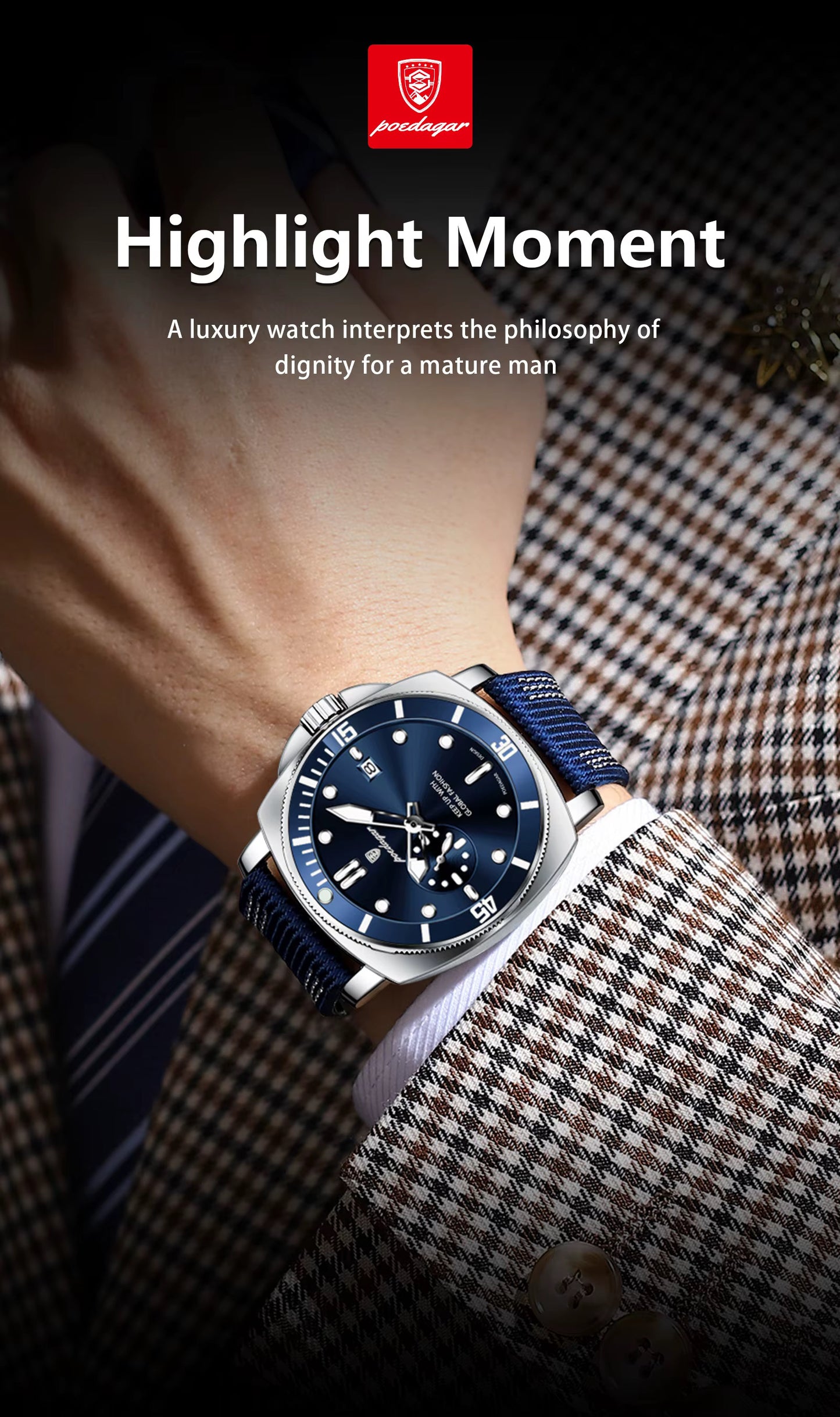 Poedagar Chrono Leather 873