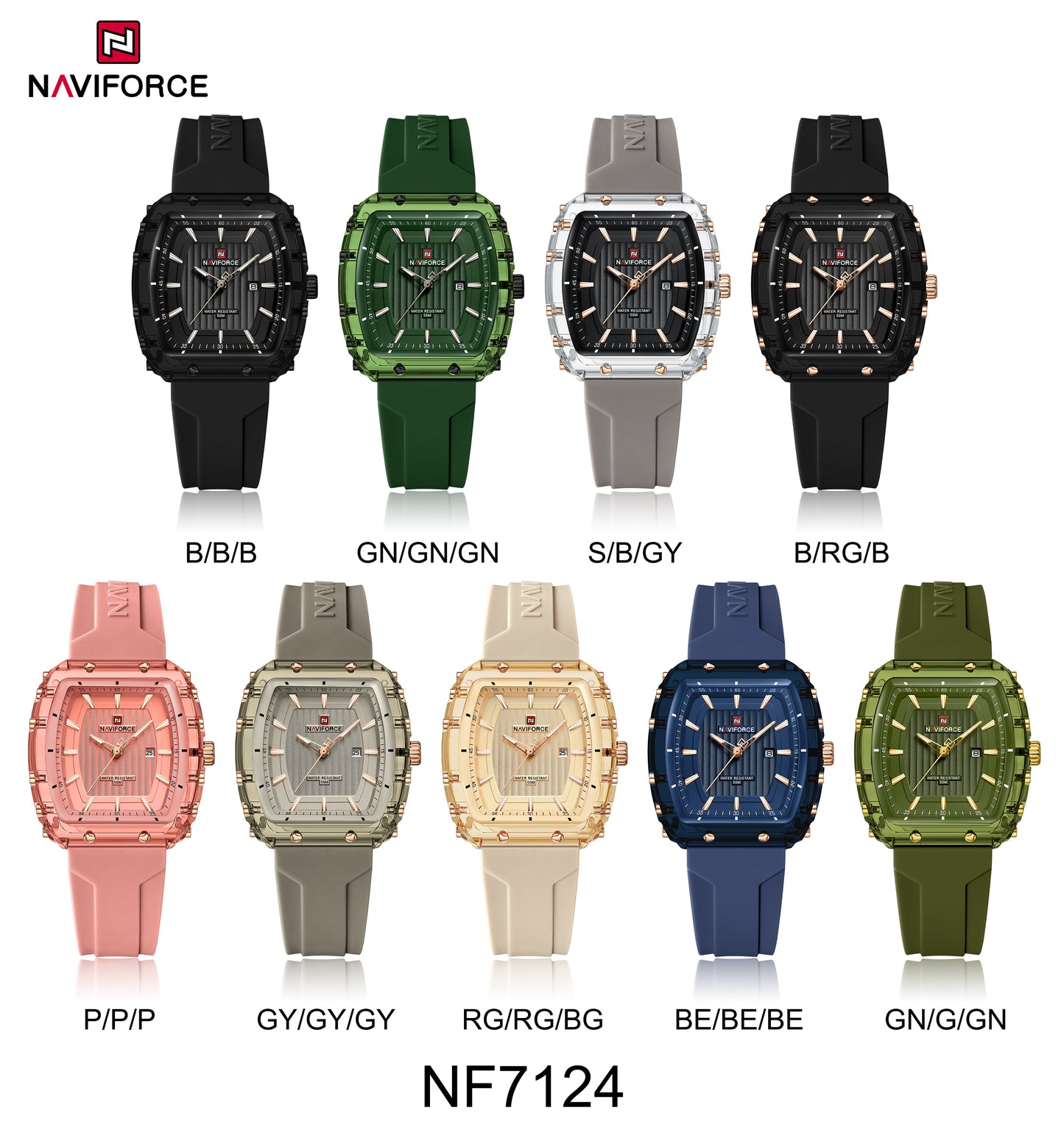 Naviforce Woman Silicone 7124