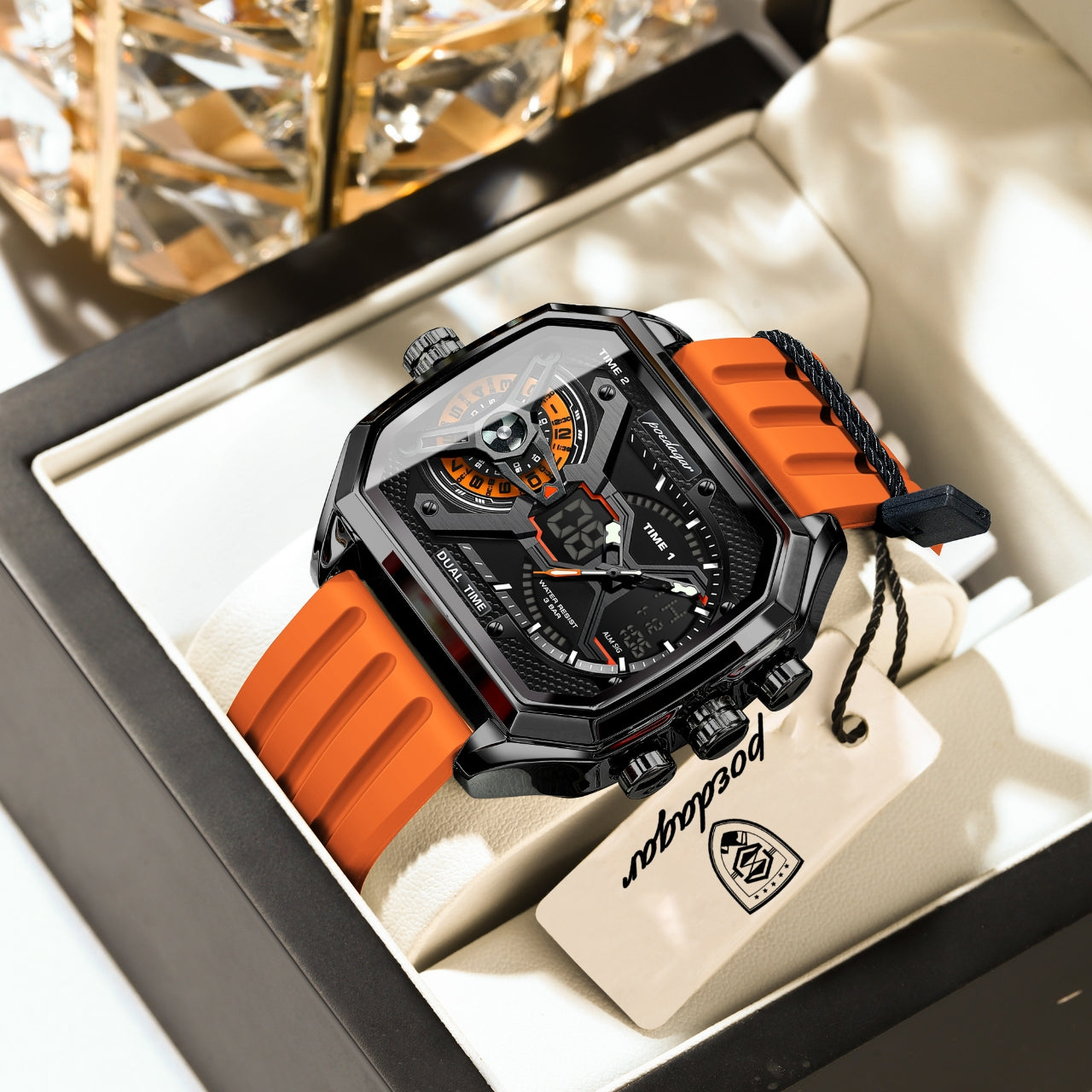 Poedagar Chrono Silicone E106