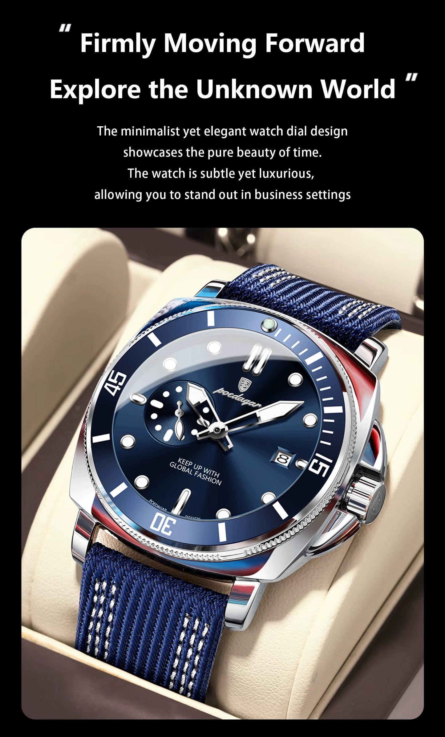 Poedagar Chrono Leather 873