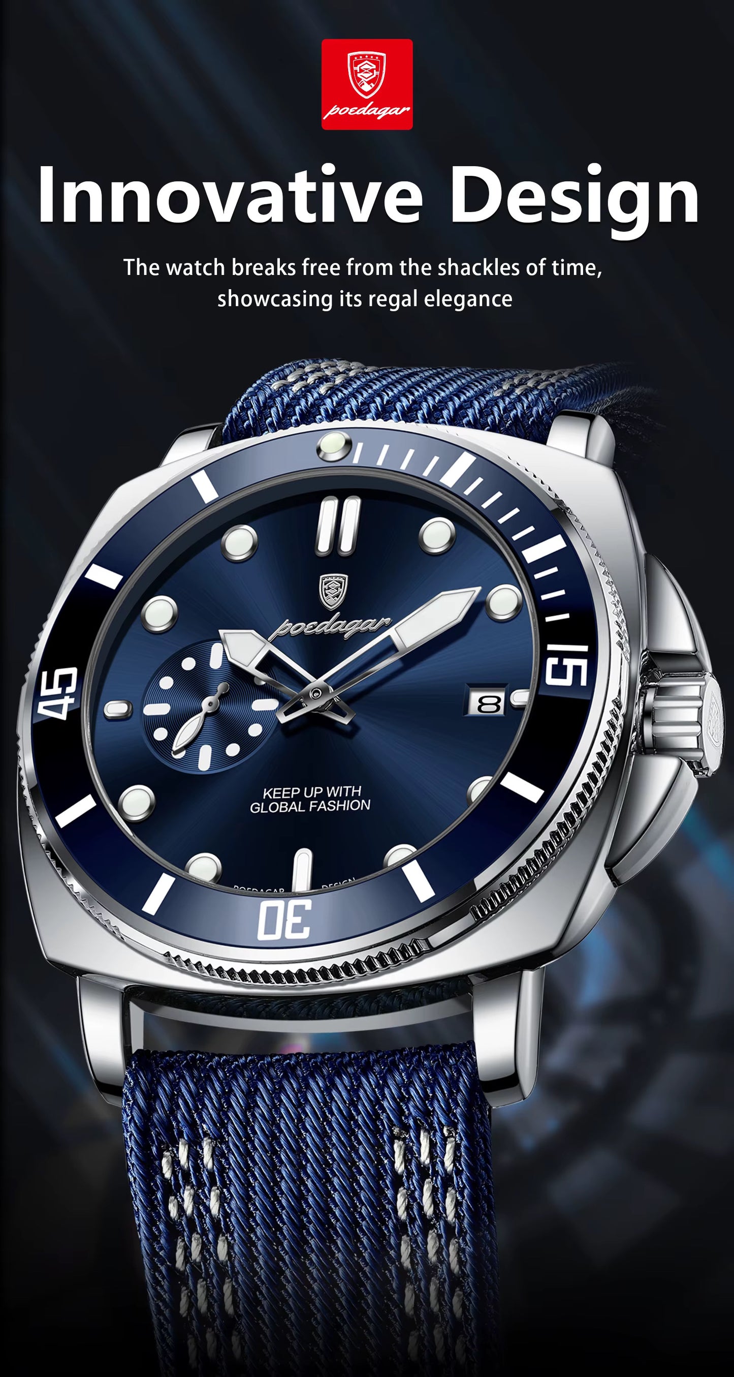 Poedagar Chrono Leather 873