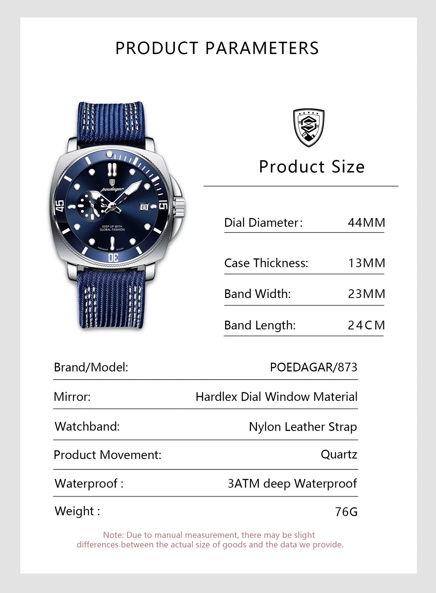 Poedagar Chrono Leather 873