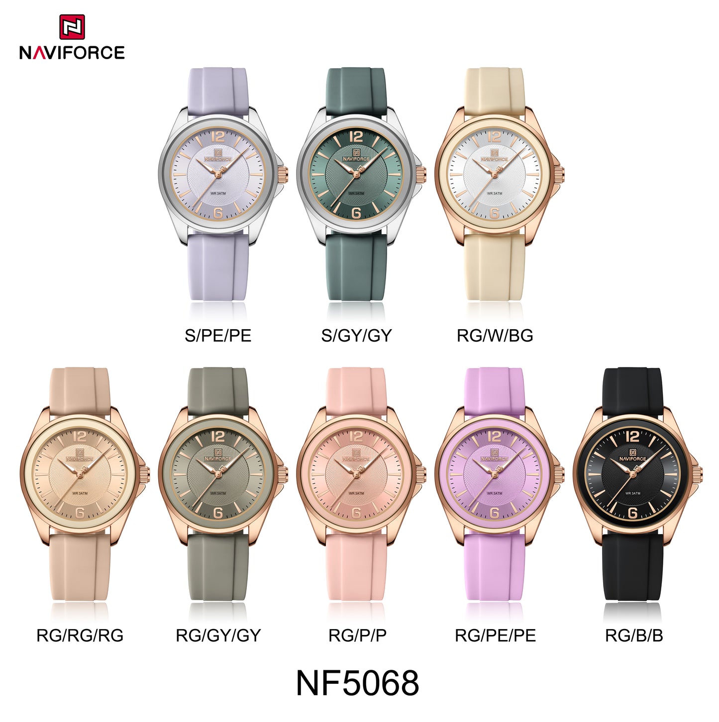 Naviforce Woman Silicone 5068