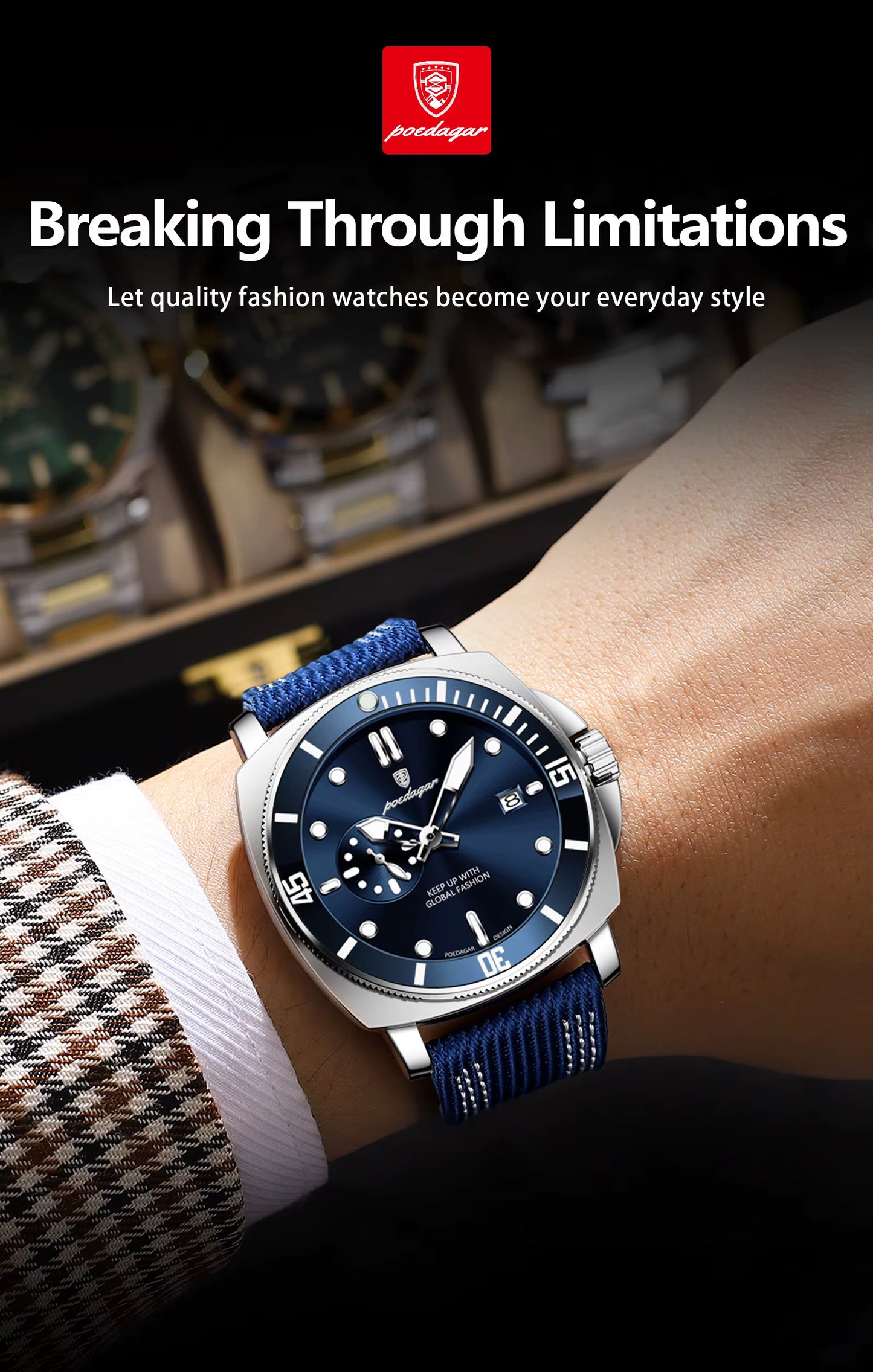 Poedagar Chrono Leather 873