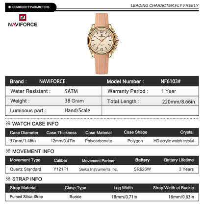 Naviforce Woman Silicone 6103