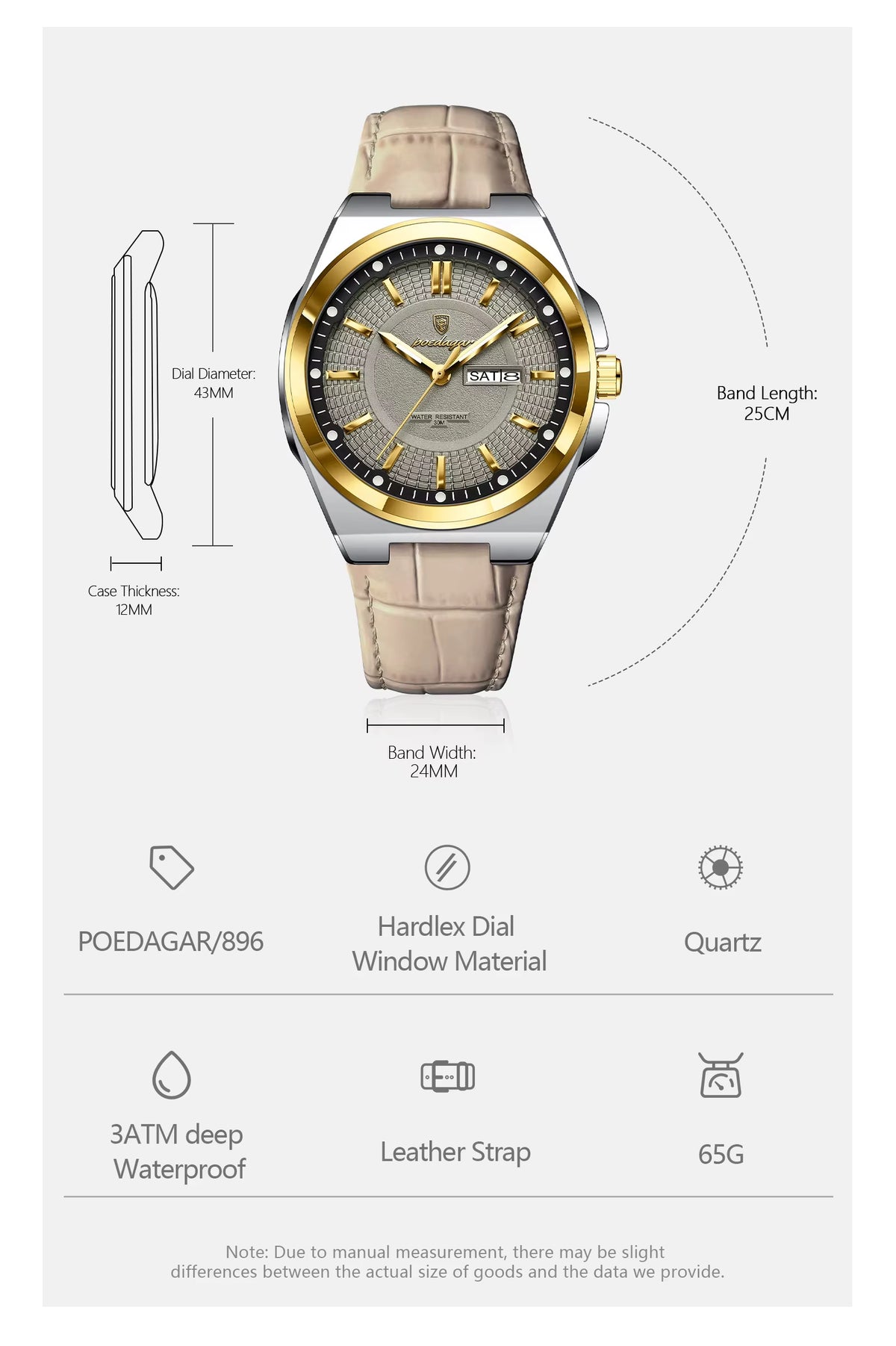 Poedagar Men 896 Leather