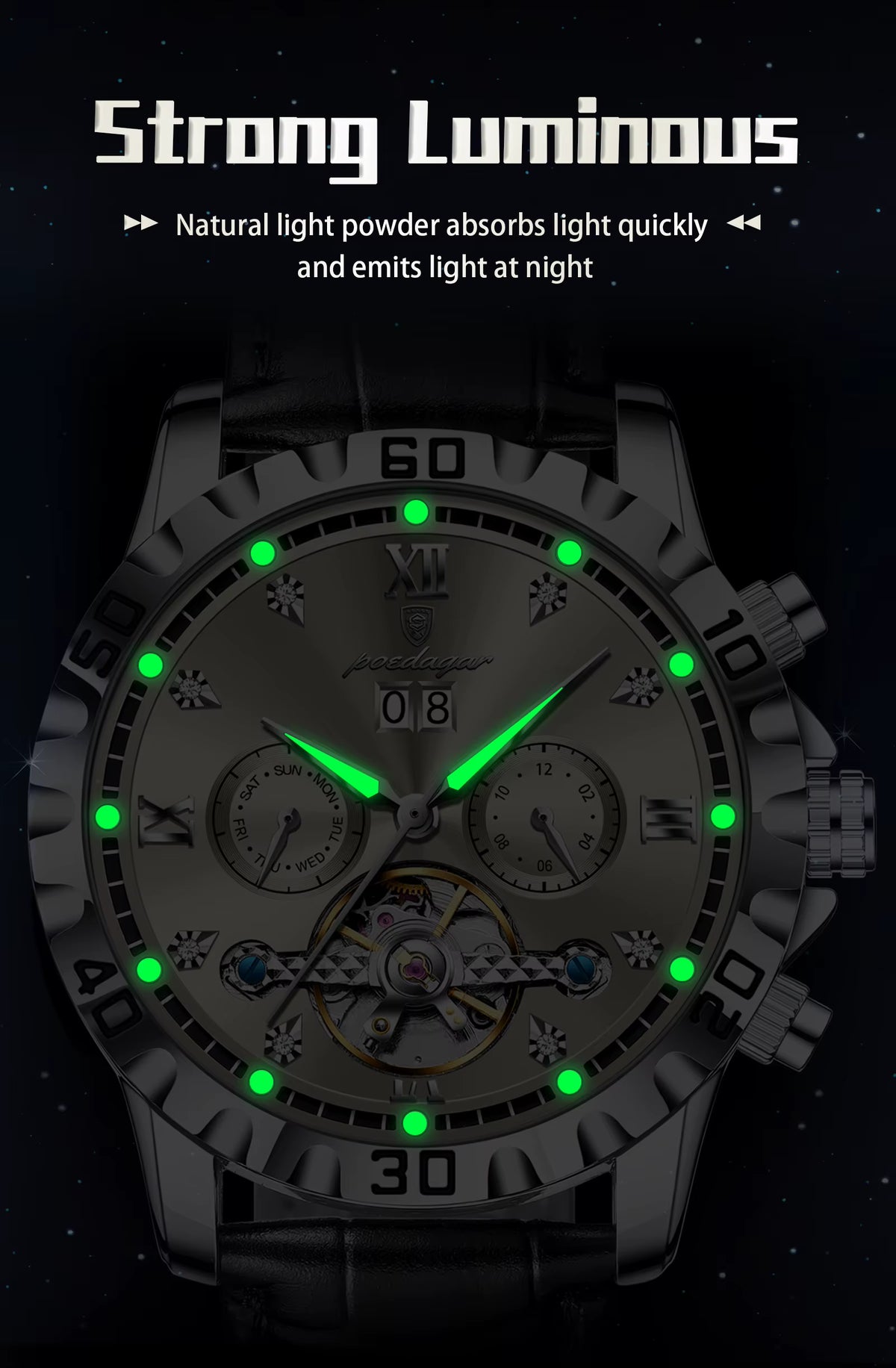 Poedagar Automatic 1418 Leather
