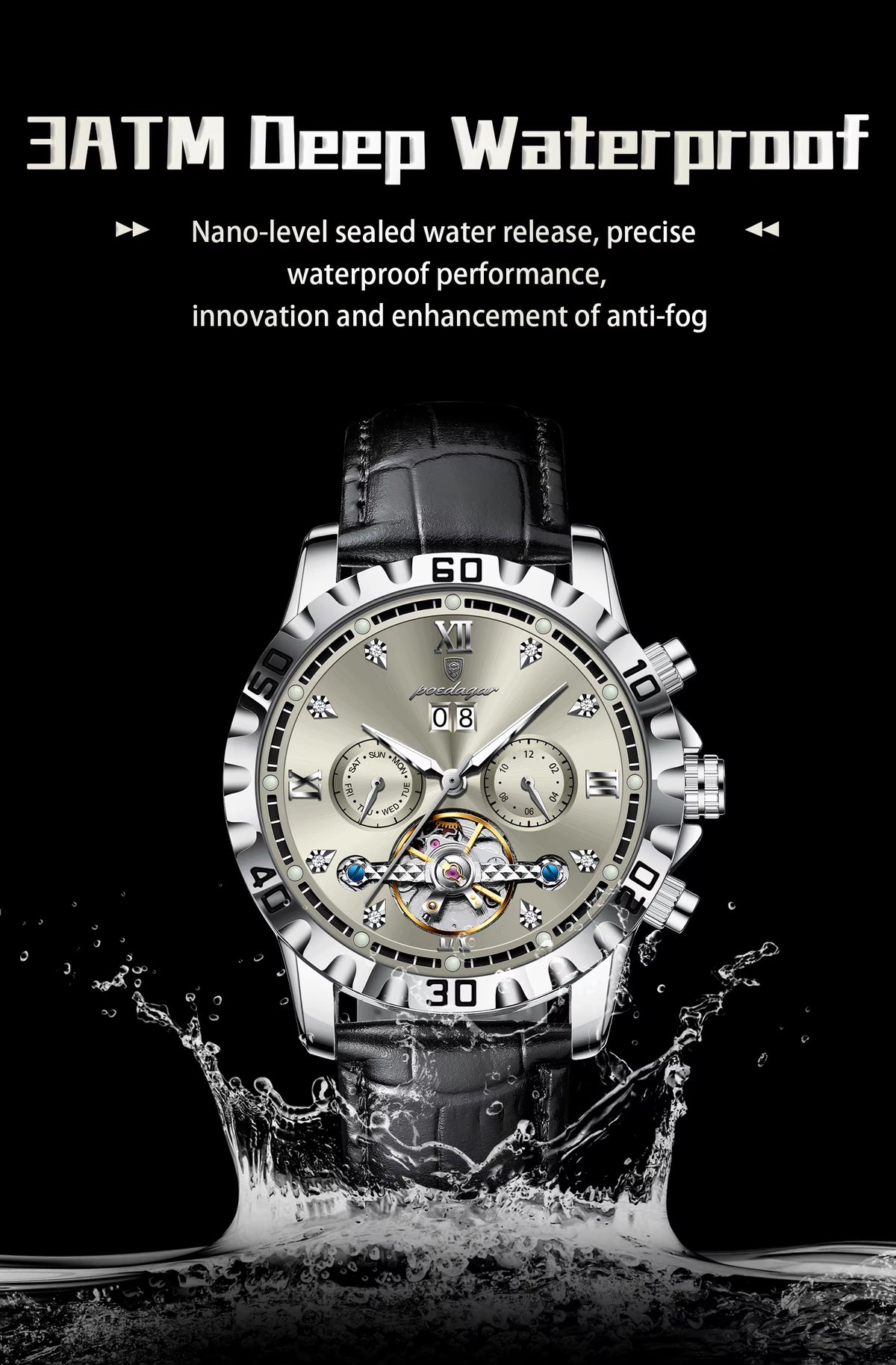 Poedagar Automatic 1418 Leather