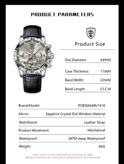 Poedagar Automatic 1418 Leather