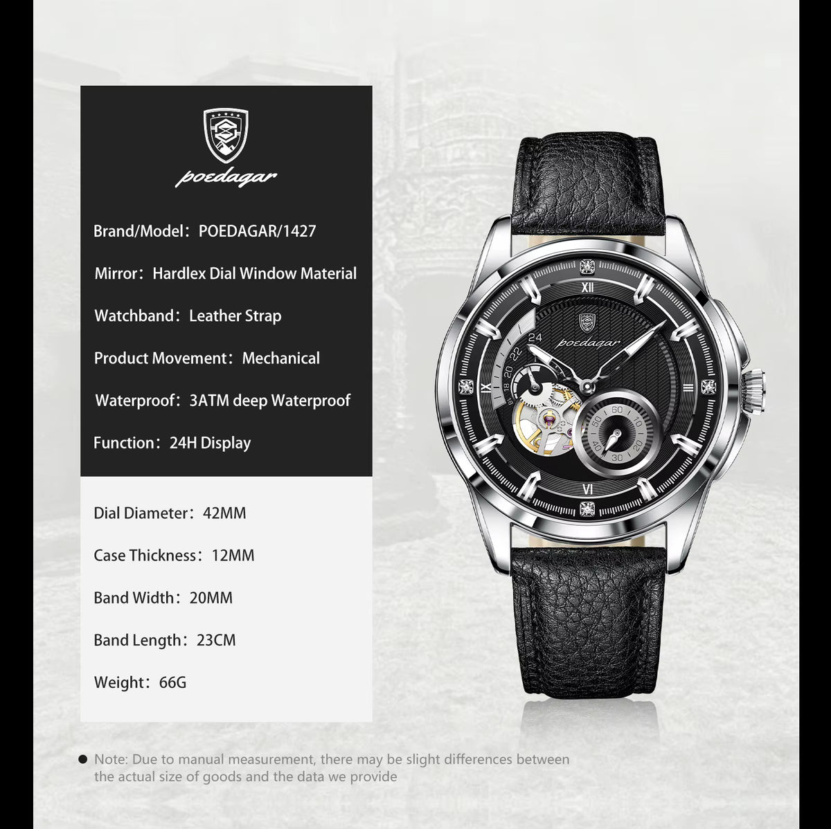 Poedagar Automatic 1427 Leather