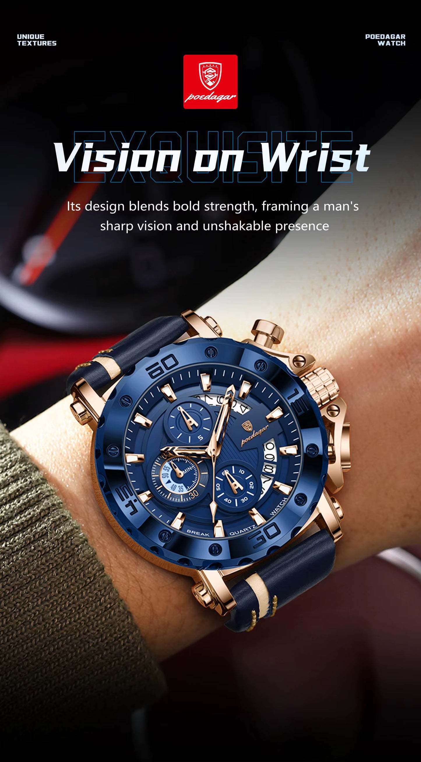 Poedagar Chrono 892 Leather