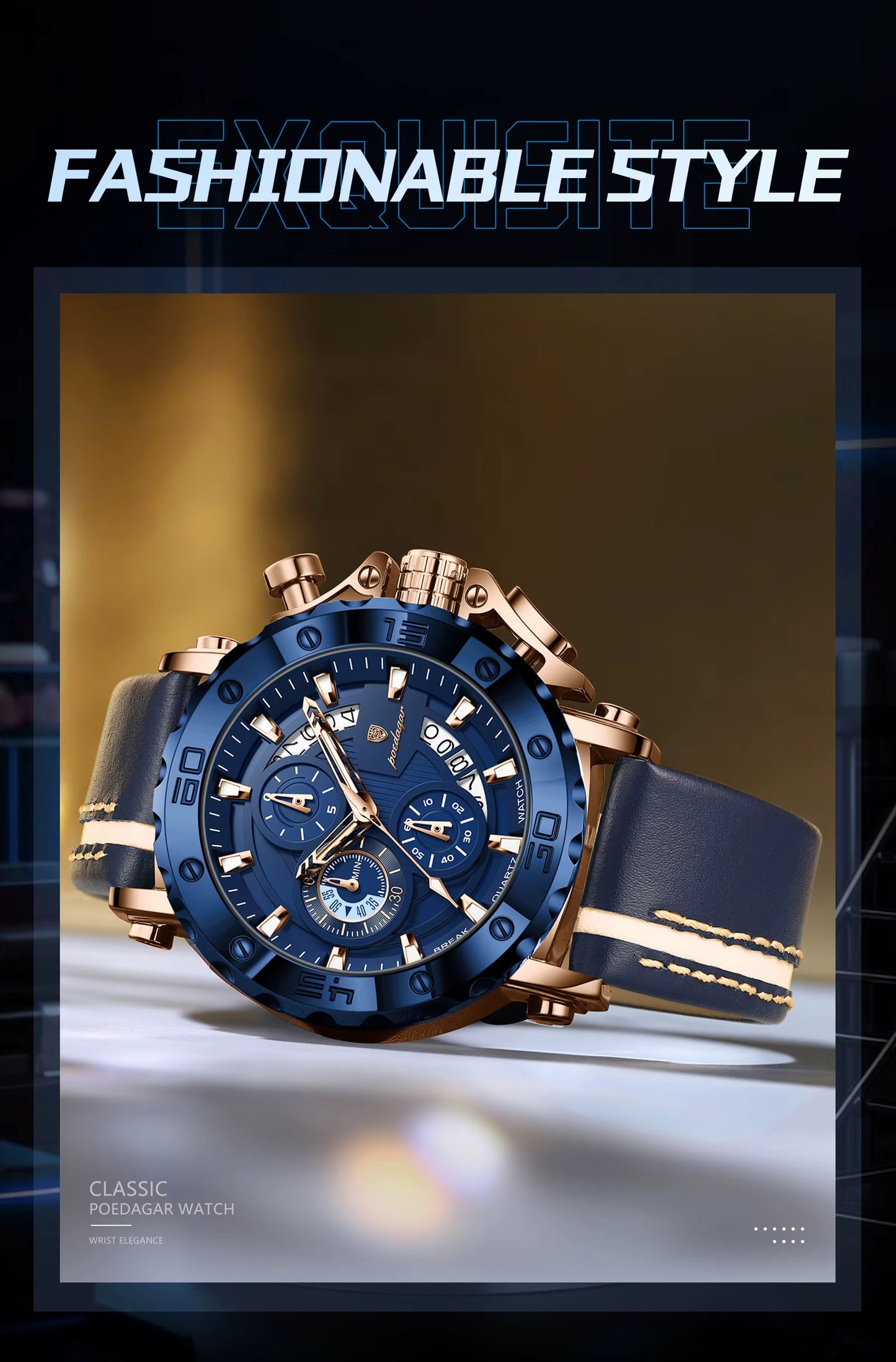Poedagar Chrono 892 Leather
