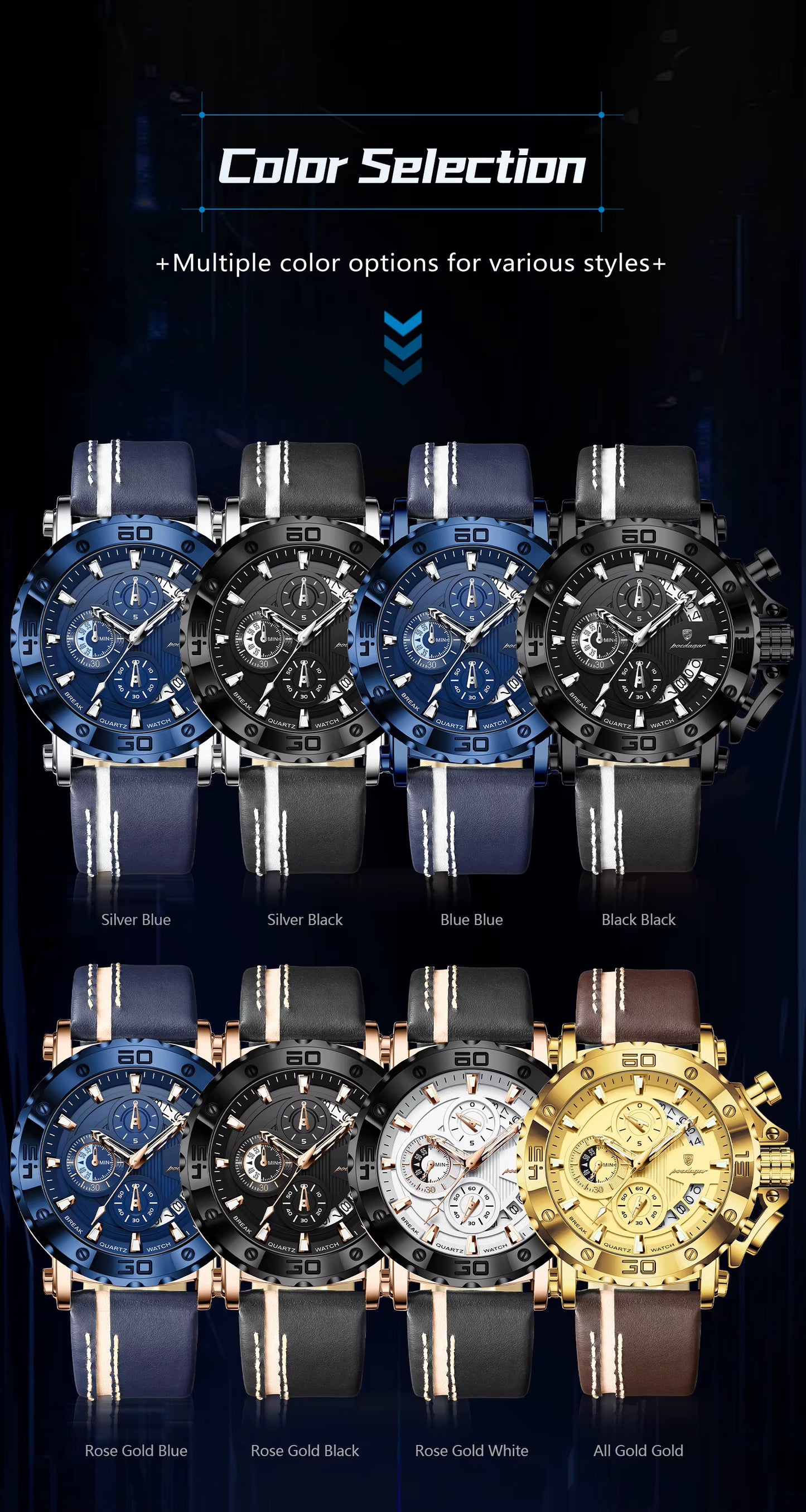Poedagar Chrono 892 Leather