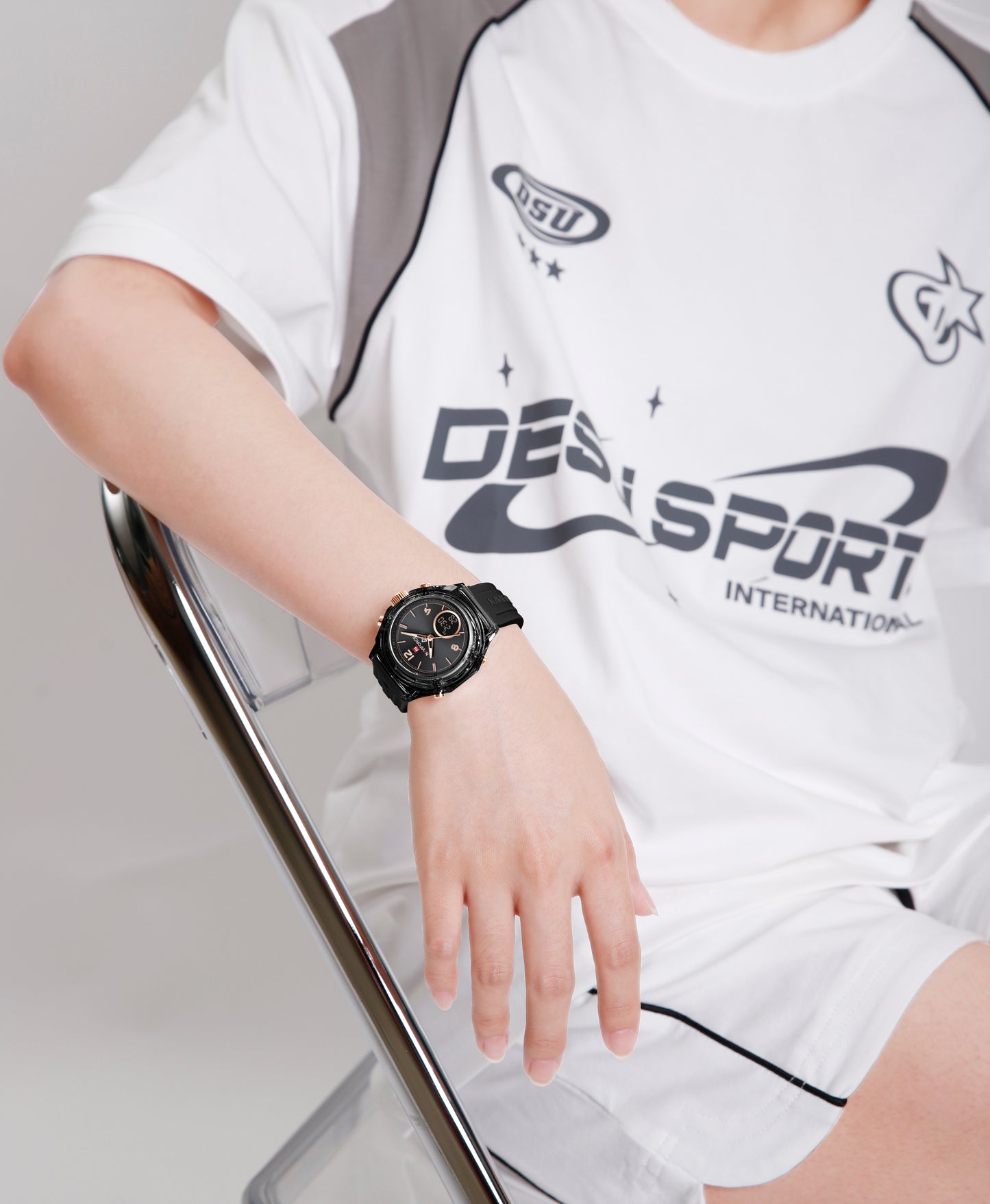 Naviforce Woman Double Silicone 7109
