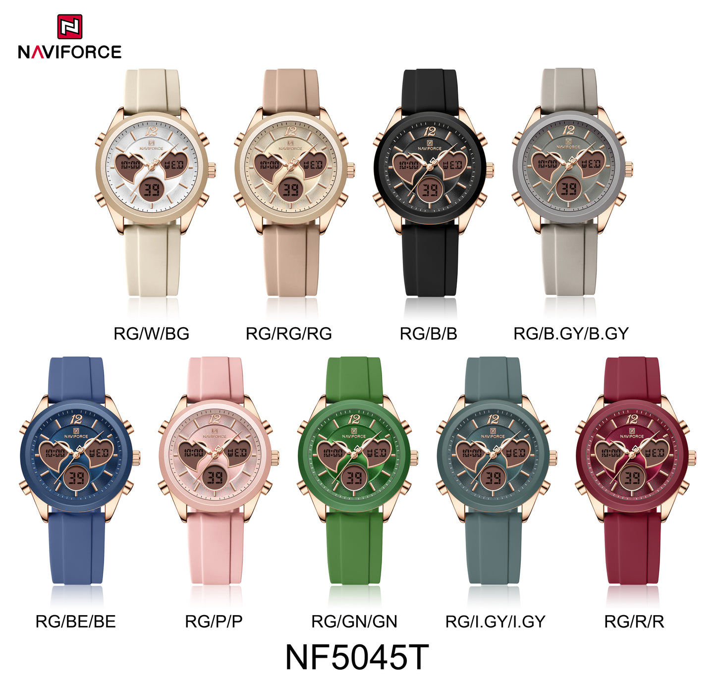 Naviforce Woman Double Silicone 5045