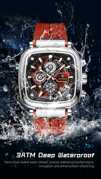 Poedagar Chrono 849 Silicone