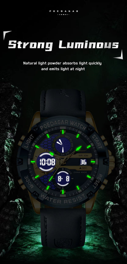Poedagar Chrono E125 Leather