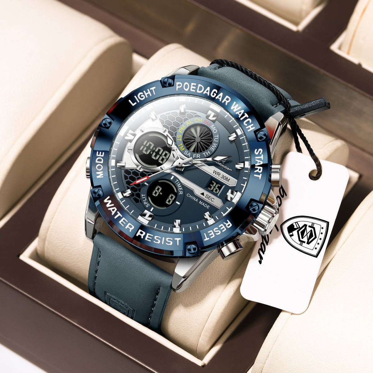Poedagar Chrono E125 Leather