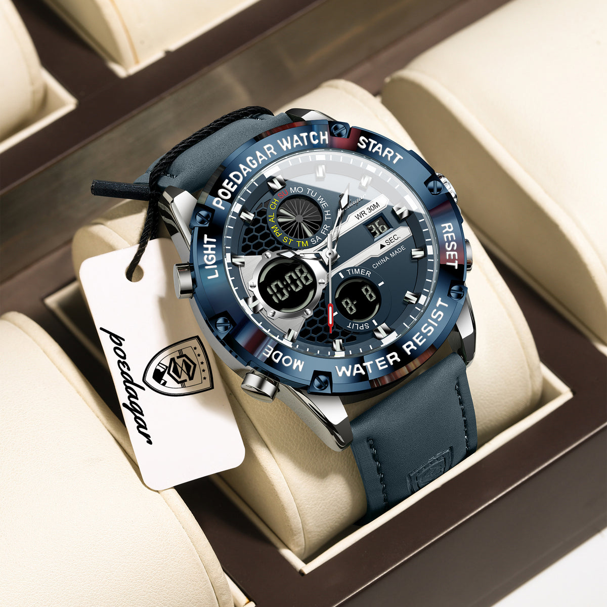 Poedagar Chrono E125 Leather