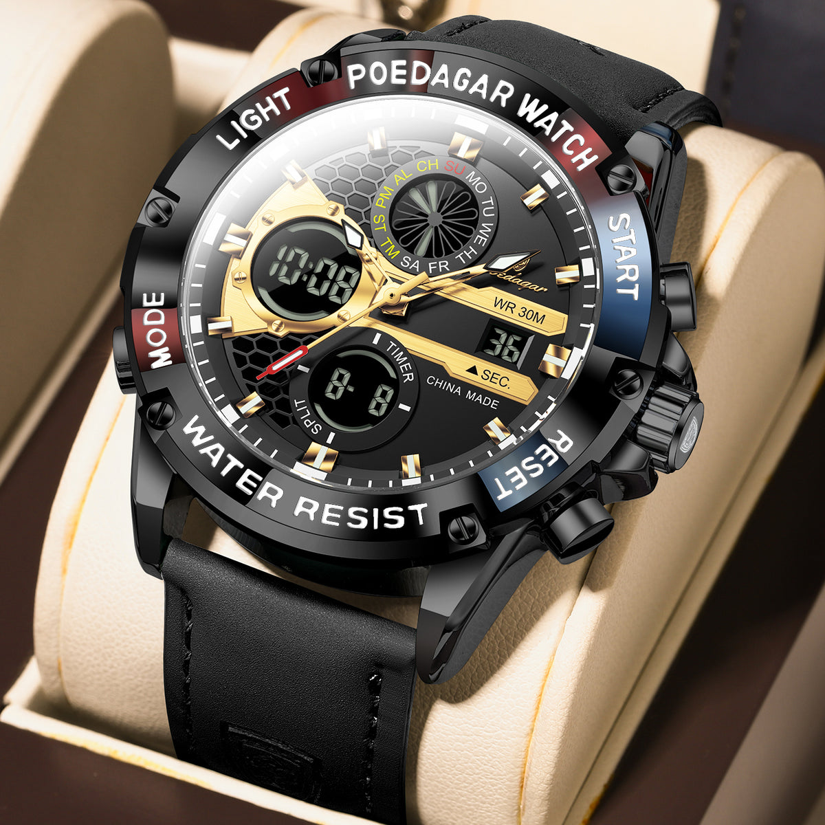 Poedagar Chrono E125 Leather