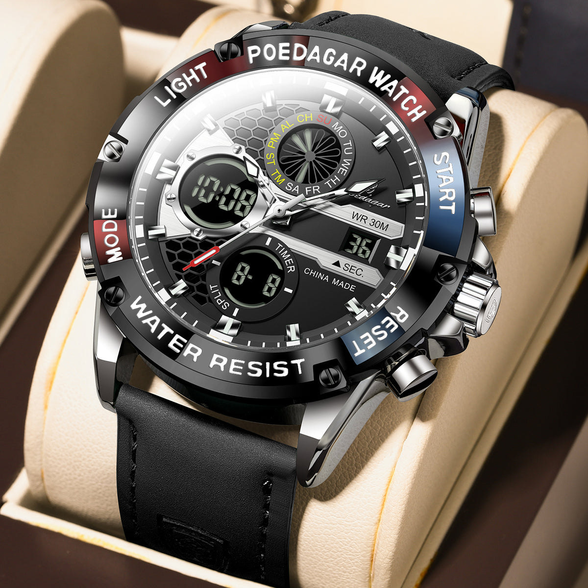 Poedagar Chrono E125 Leather