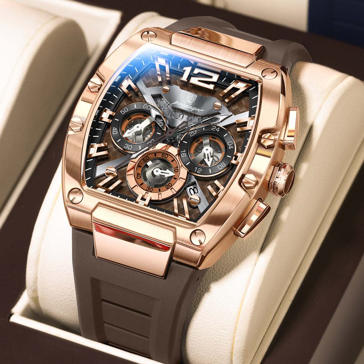 Poedagar Chrono 9051 Silicone