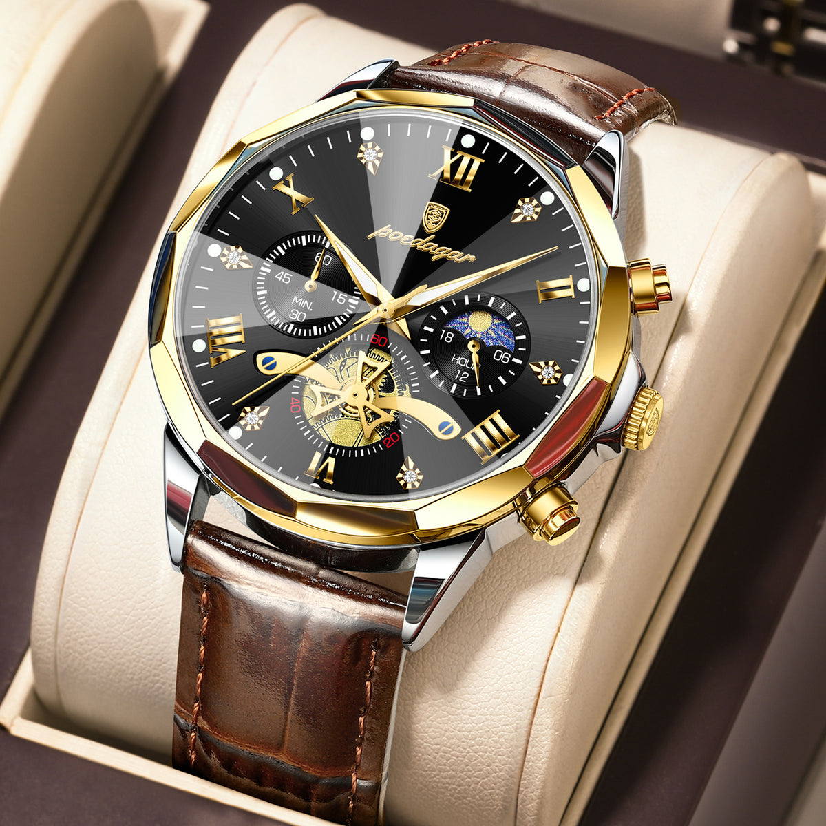 Poedagar Chrono 938 Leather