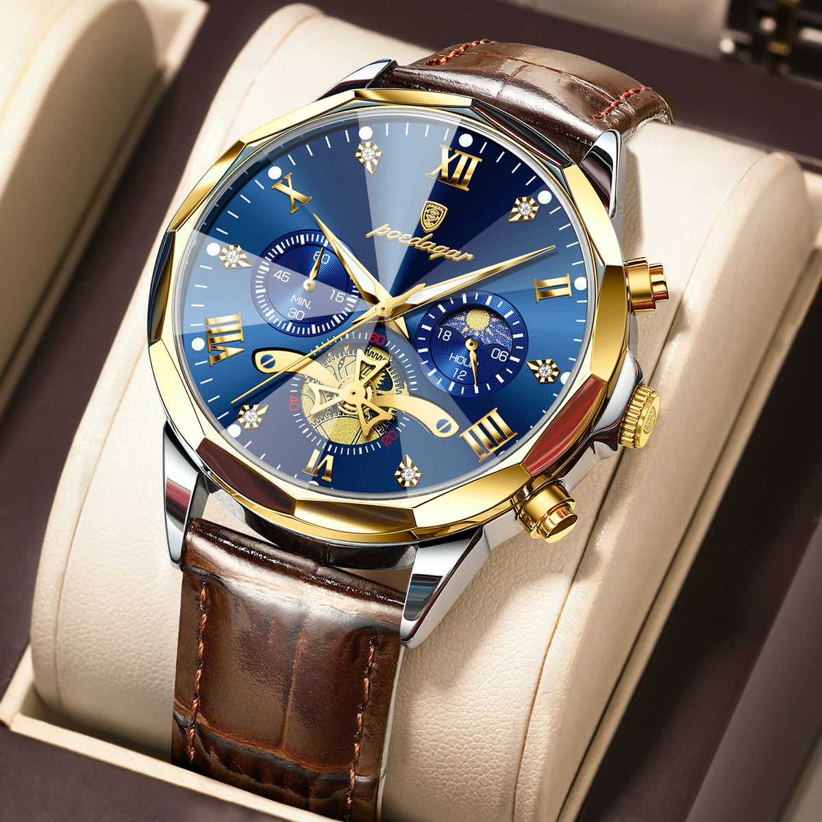 Poedagar Chrono 938 Leather