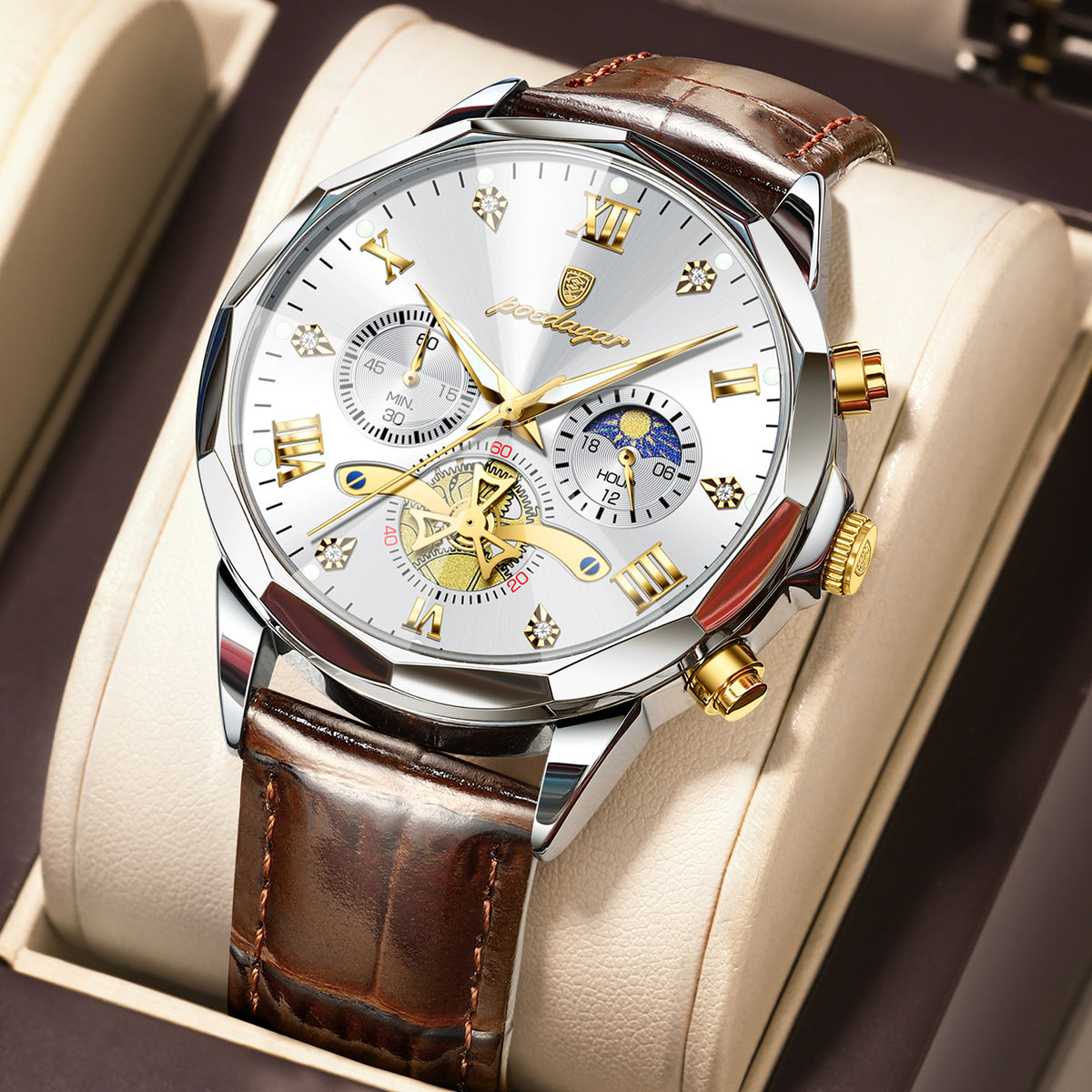 Poedagar Chrono 938 Leather
