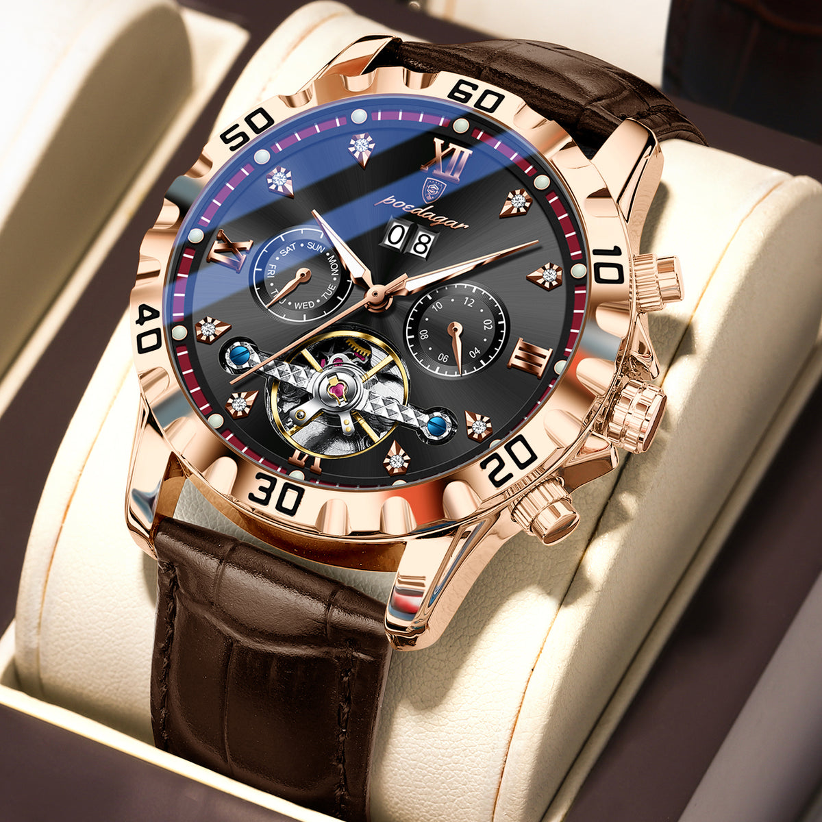 Poedagar Automatic 1418 Leather
