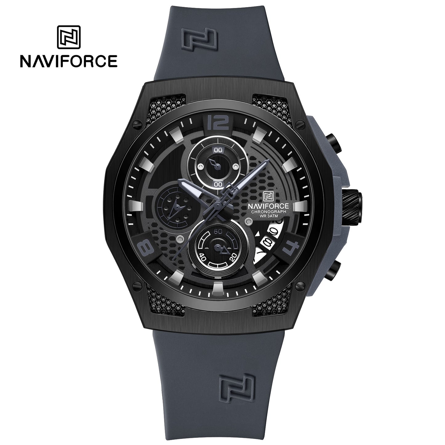 Naviforce Men Silicone Chrono 8051