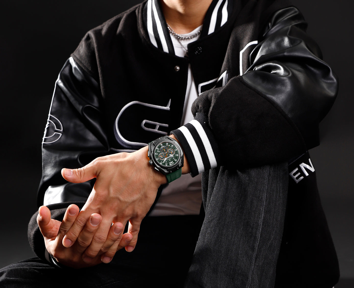 Naviforce Men Silicone Chrono 8063