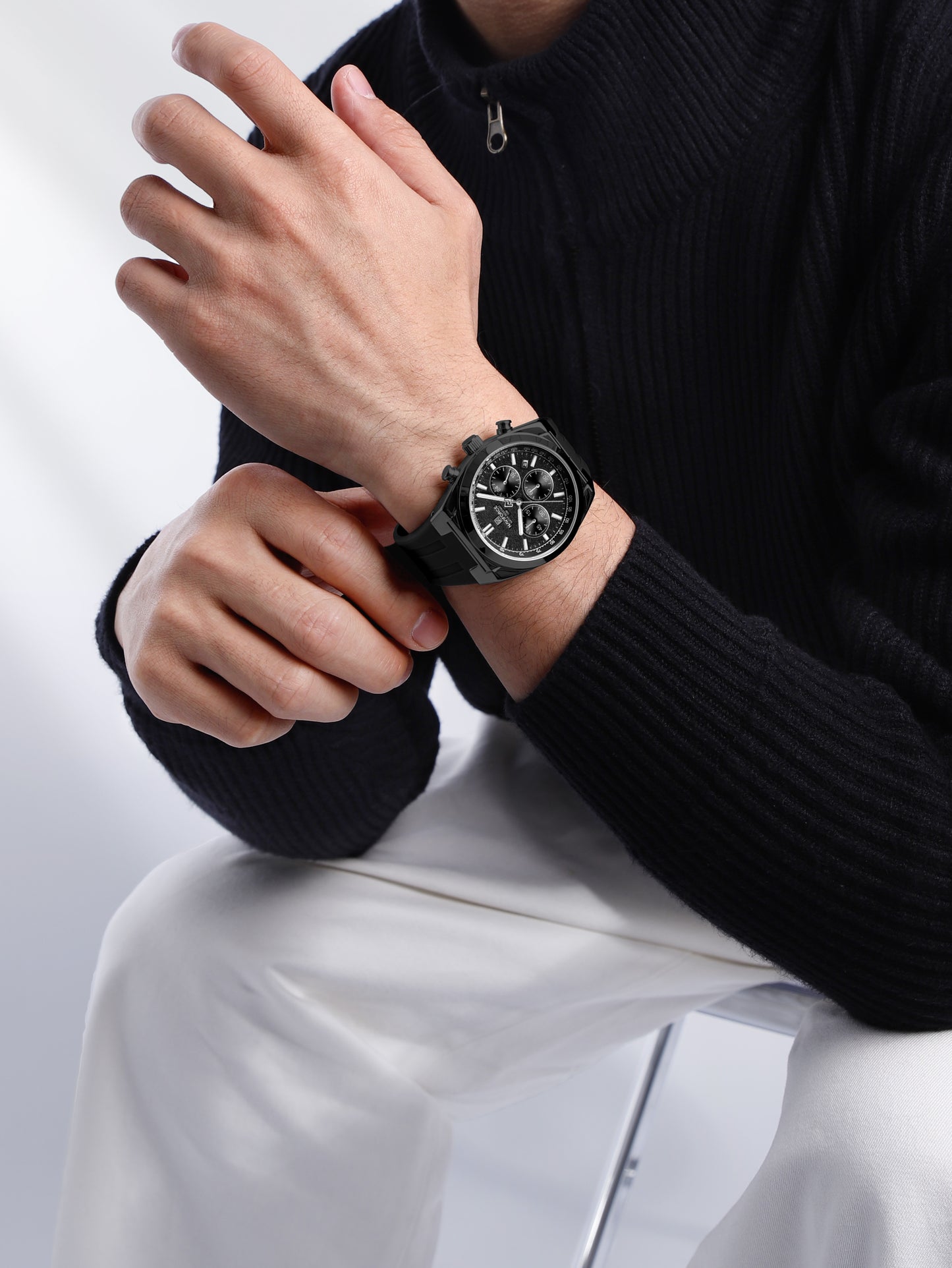 Naviforce Men Silicone Chrono 8080