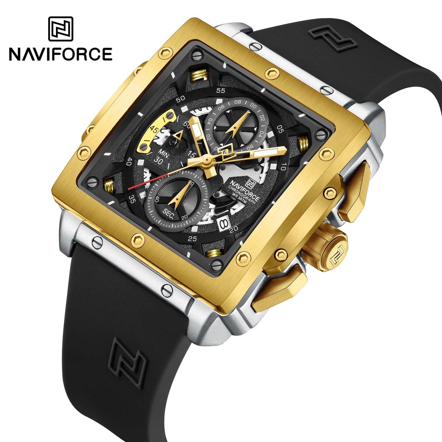 Naviforce Men Silicone Chrono 8064
