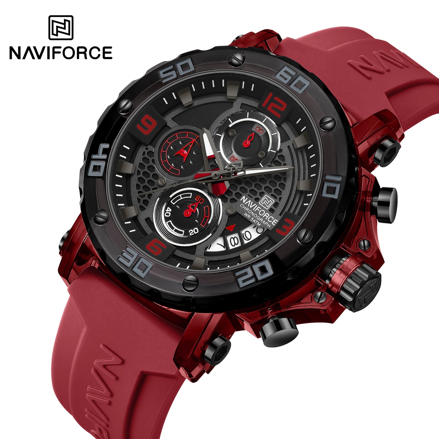 Naviforce Men Silicone Chrono 7123
