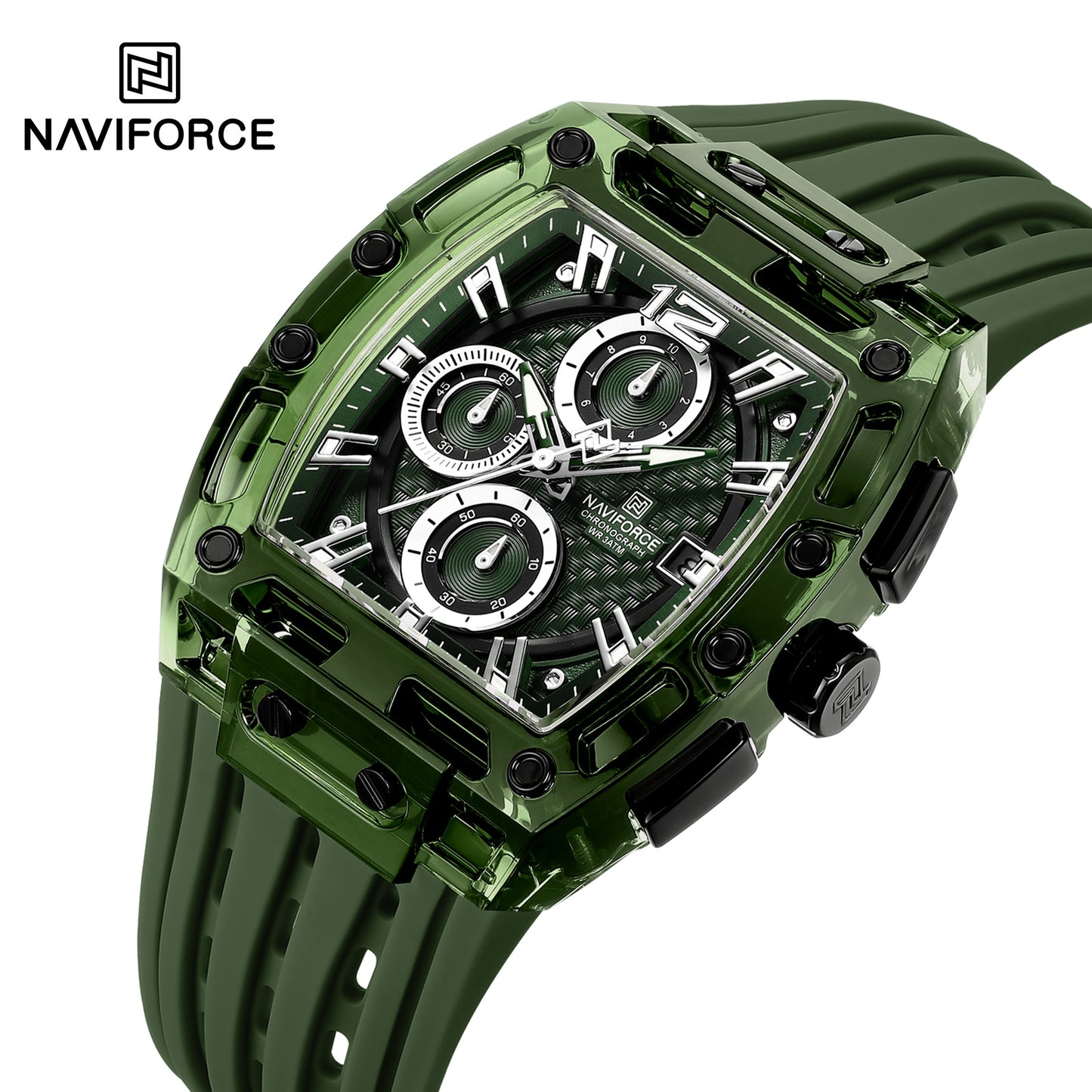 Naviforce Men Silicone Chrono 7105
