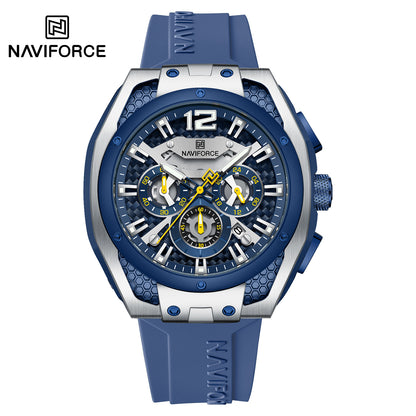 Naviforce Men Silicone Chrono 8063